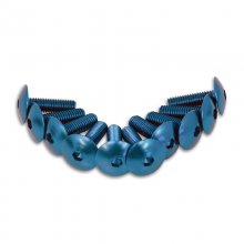 Βίδες αλουμινίου 6x25mm σετ 10τμχ μπλε